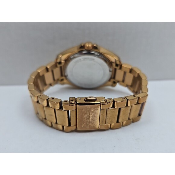 Michael Kors Mini Blair MK5613 Rose Gold Glitz Bezel Multifunction New Battery - Picture 8 of 11